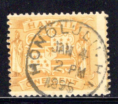 Hawaii #74, used, SON Honolulu CDS