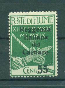 Fiume sc# 116 (3) mh cat value $21.00