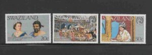 SWAZILAND #278-280 1977 QEII 25TH ANNIV. MINT VF NH O.G