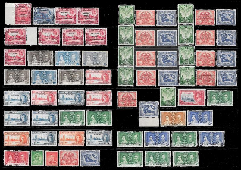 BRITISH COLONIES (1250+ Stamps) Omnibus Set Stamps Pairs Singles MNH/Mint/Used