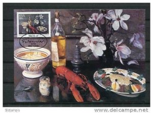 South Africa  Maxi card Special  Cancel 1985-02-22  Still-life with lobster