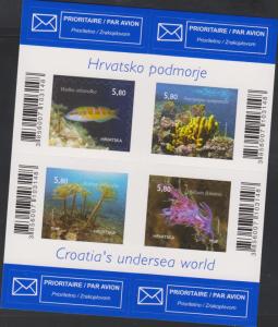 E) 2014 CROATIA, CROATIAN UNDERSEA WORLD, FISH, SPONGE, ORNATE WRASSE, MEDITERRA