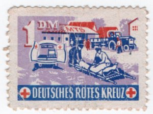 (I.B-CKK) Germany Cinderella : Red Cross Fund 1DM (ambulance) 