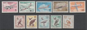 Turkey Sc C39-C48 MNH. 1967 Air Mail issues, 2 cplt sets, VF