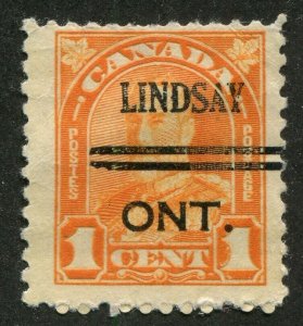 Canada Precancel LINDSAY 1-162