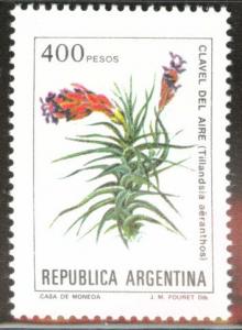 Argentina Scott 1346 MNH** 1982 flower stamp