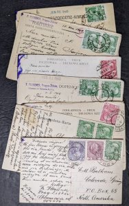 EDW1949SELL : AUSTRIA 7 c1910 Austria/Czech postcards Esperanto messages