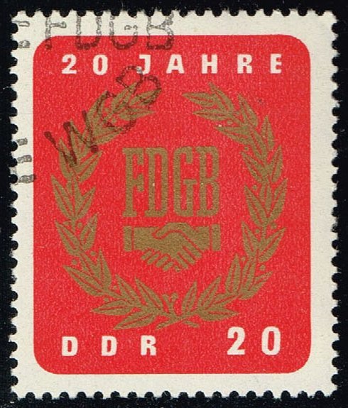 Germany DDR #773 Free German Trade Union; CTO (0.25) (3Stars)