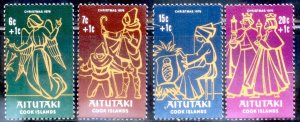 Aitutaki 1975 SC# B7-10 Christmas MNH-OG E35