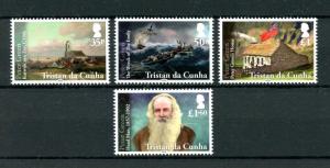 Tristan da Cunha 2016 MNH Peter Green Wreck of Emily 4v Set Boats Ships Stamps