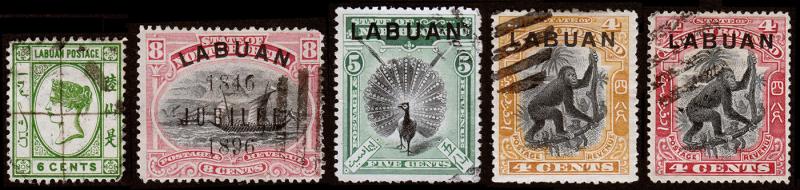 Labuan Scott 16 // 97a (1883-1900) Used H F-VF, CV $53.20 B