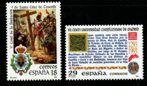 SPAIN SG3276/7 1994 ANNIVERSARIES MNH