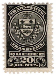 (I.B) Canada Revenue : Quebec Stock Transfer 20c