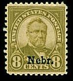 #677 Nebraska Overprint  (VF+)  - MH