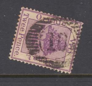 Orange Free State SG 49 used. 1883 2p pale mauve, full Numeral 18 cancel, F-VF