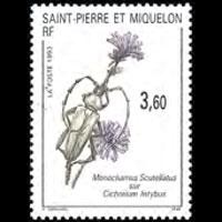 ST.PIERRE 1993 - Scott# 588 Insect Set of 1 NH