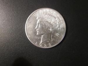 1923 peace silver dollar