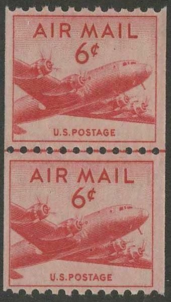 MALACK C41 F/VF OG NH Line Pair, Nice! n3799