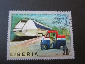 Liberia 1974 Sc 667 Train set CTO MNH