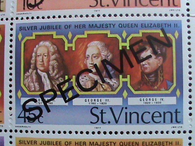 ​ST.VINCENT-SPECIMENT-1977-SC#494a SILVER JUBILEE OF QUEEN ELIZABETH II- MNH