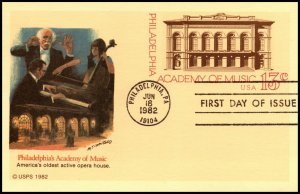 Scott UX96 13 Cents Old Academy Of Music Fleetwood FDC Unaddressed