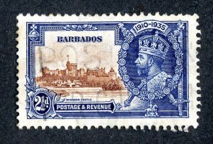 1935 Barbados Sc.# 188 used cv $6 ( 9664 BCXX )