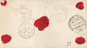 Canada 1898 8c Maple Leaf Registered Cover Combermere to Montreal 