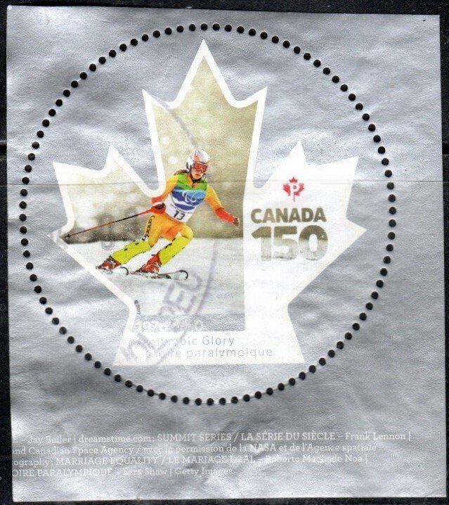 Canada 2999j - Used - (85c) Paralympic Skier (2017) (cv $1.50)