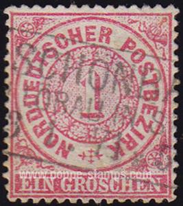 North German Confederation, Sc , SG 25 Study, Hinged - 18...