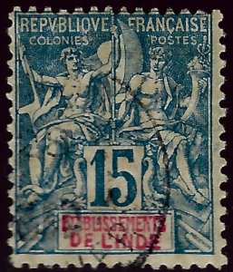 French India SC#7 Used  F-VF..Fill a key spot!!