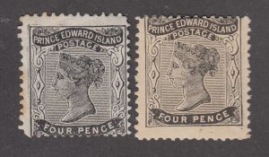 Prince Edward Island #9, 9a Mint