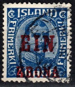 Iceland #150  F-VF Used CV $35.00 (X4235)