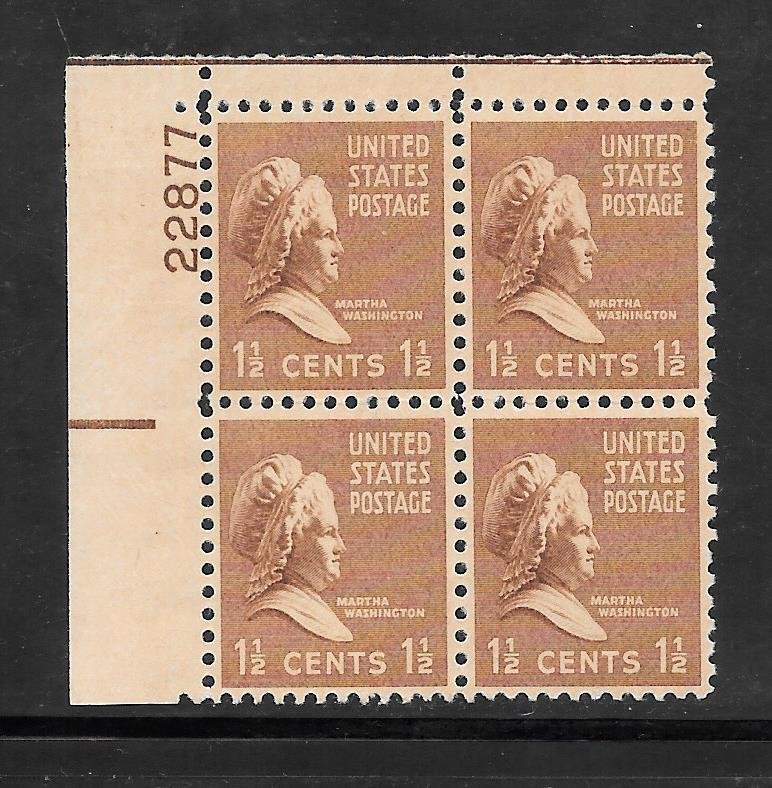 #805 MNH Plate Block