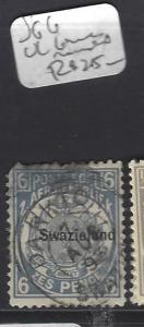 SWAZILAND  (P1510B)  SG  6   UL CORNER ROUNDED   F- VFU