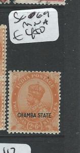 INDIA CHAMBA (P0804B) KGV 2A 6P SG 69    MNH