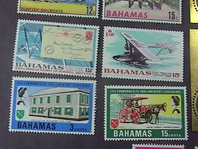 BAHAMAS  # 280-293-MNH & MH--14 STAMP RUN----QEII----1968-69