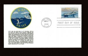 S-Boat United States Navy Submarine Service 2000 First Day Cover Stamp  