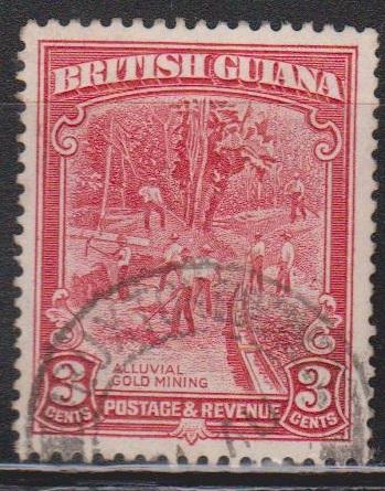 BRITISH GUIANA Scott # 212 Used - KGV & Gold Mining