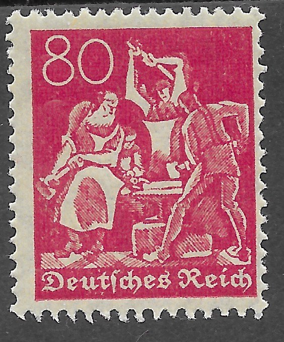 Germany inflation stamps issued 1921 - 1924