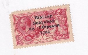 IRELAND # 13 VF-MNH 5sh BRITANNIA SEAHORSE KGV ISSUE CAT VALUE $210