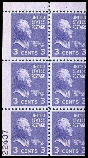 U.S. BOOKLETS & PANES 807a  Mint (ID # 81094)