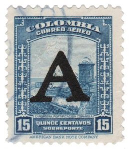 COLOMBIA STAMP 1950 SCOTT # C188. USED. # 11