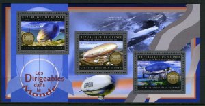 GUINEA 2012 ZEPPELINS  OF THE WORLD   SHEET  MINT NH