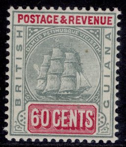 BRITISH GUIANA QV SG238, 60c green & rosine, LH MINT. Cat £75.