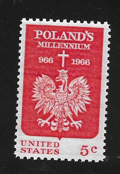 SC# 1313 - (5c) - Poland Millennium, Mint Never Hinged, single