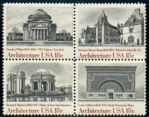 #1928-31 18¢ AMERICAN ARCHITECTURE LOT OF 100 MINT BLOCKS SPICE UP YOUR MAILINGS