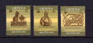 Lithuania stamps #400 - 402, MNH