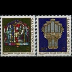 LUXEMBOURG 1987 - Scott# 771-2 Church Millenary Set of 2 NH