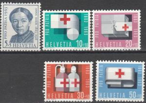 Switzerland #B324-8 MNH VF CV $3.35 (S28L)