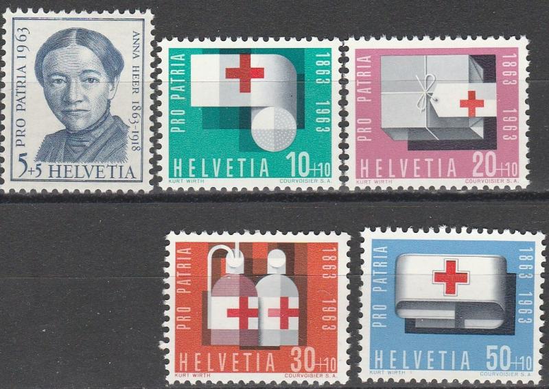 Switzerland #B324-8 MNH VF CV $3.35 (S28L)